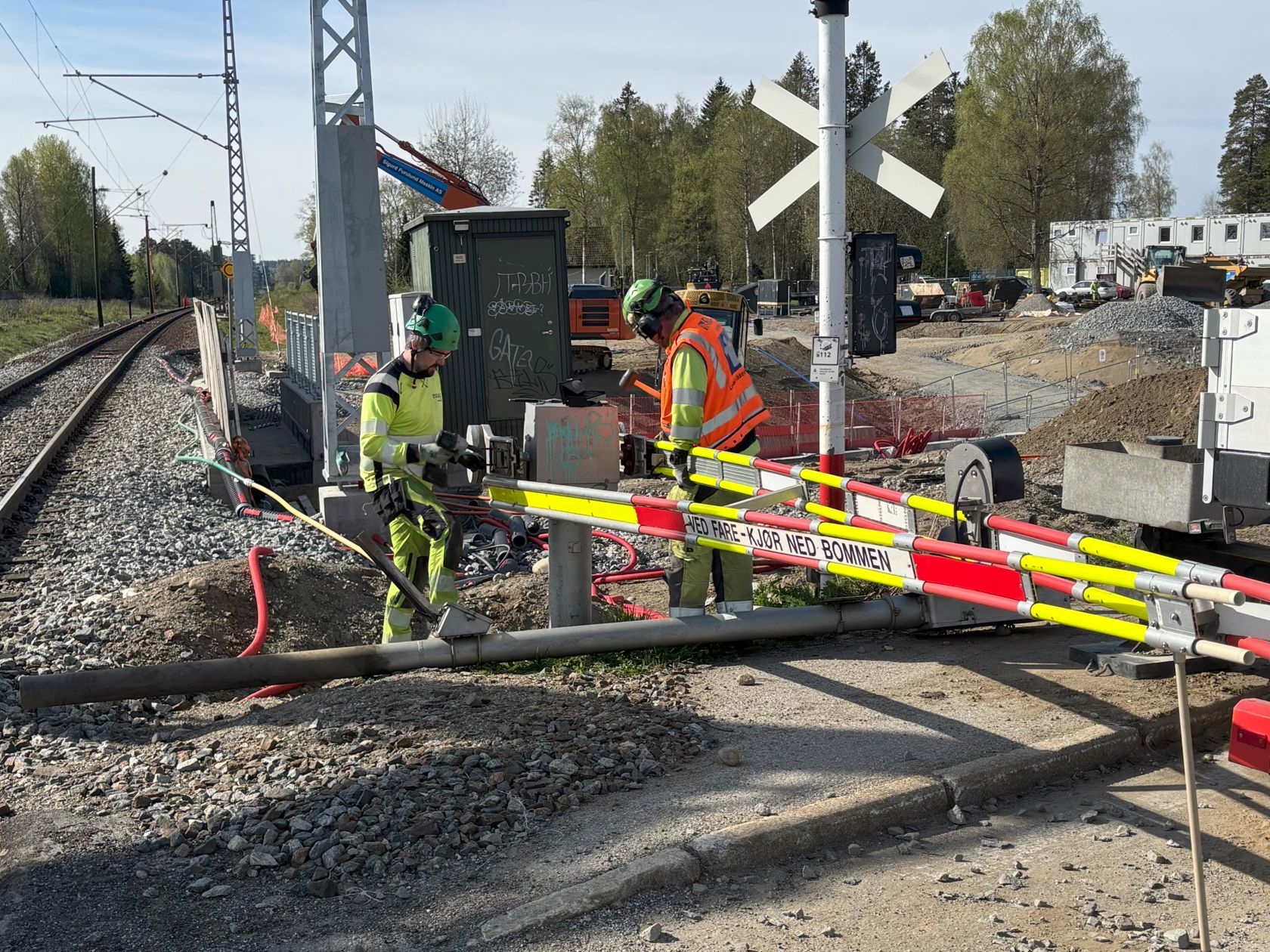 Demontering av bommene