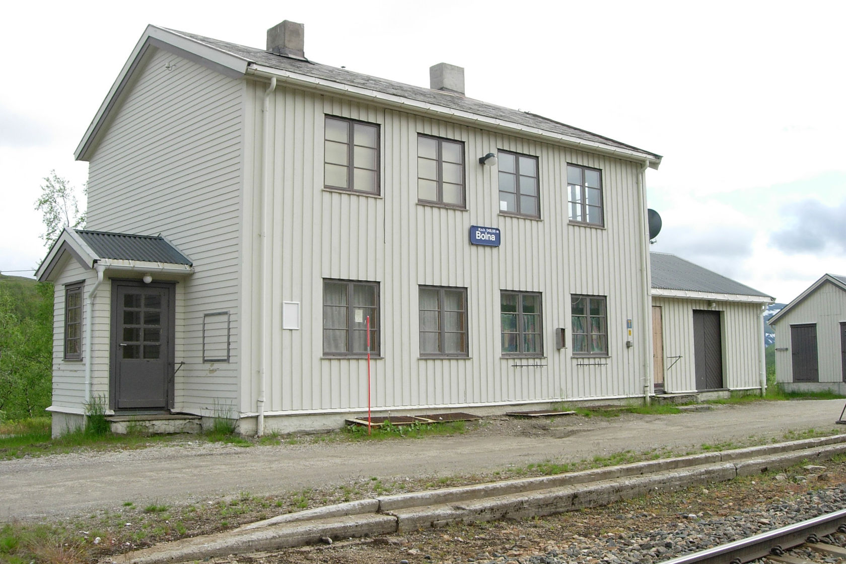 Stasjonsbygningen på Bolna stasjon