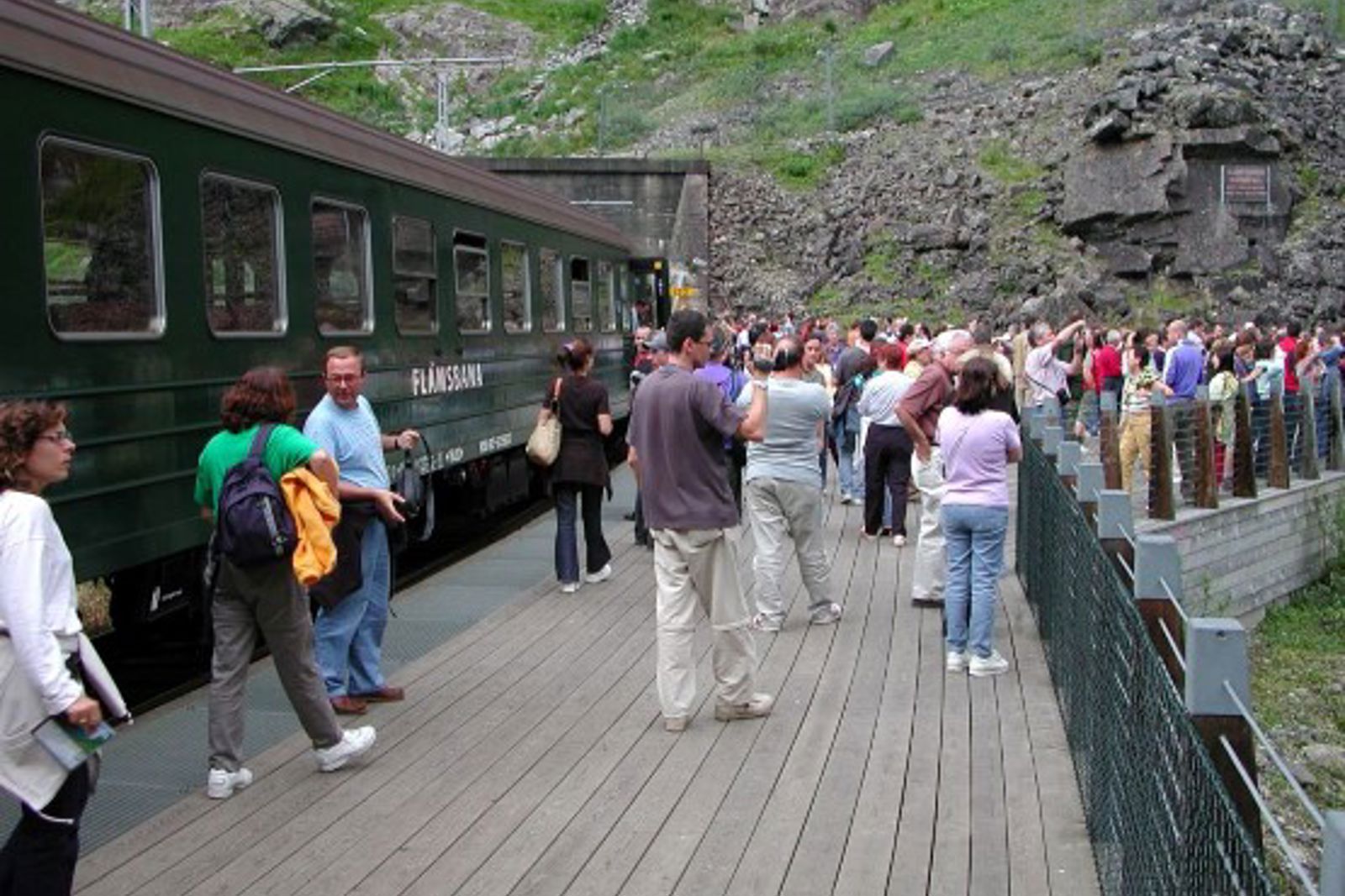 Exterior view of Kjosfossen stop