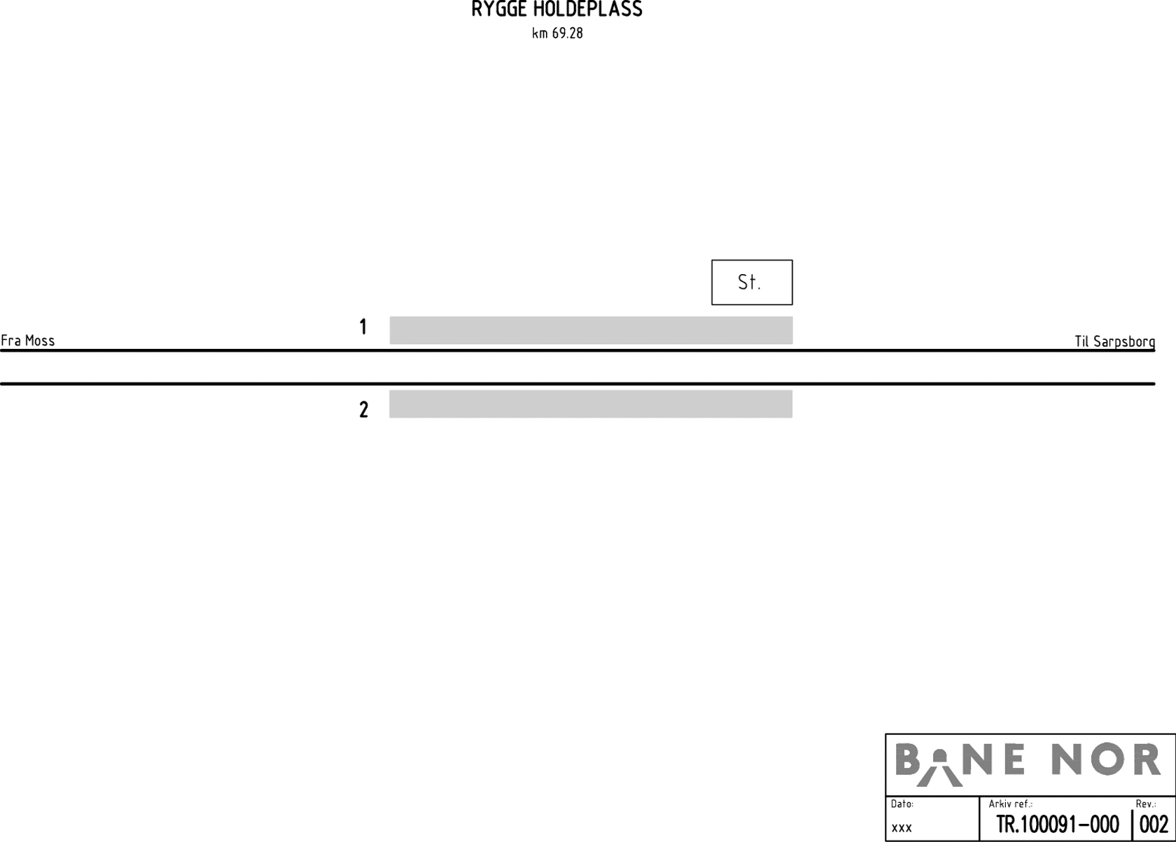 Track plan Rygge station