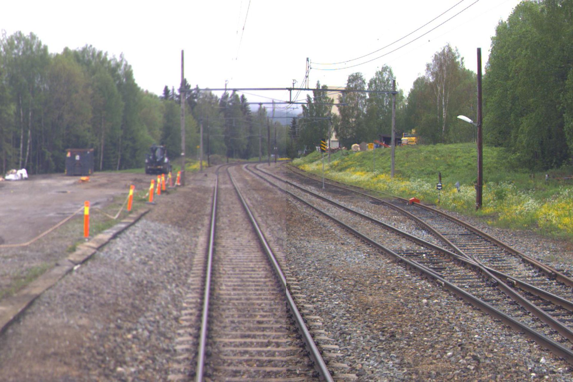 Spor på Veme stasjon