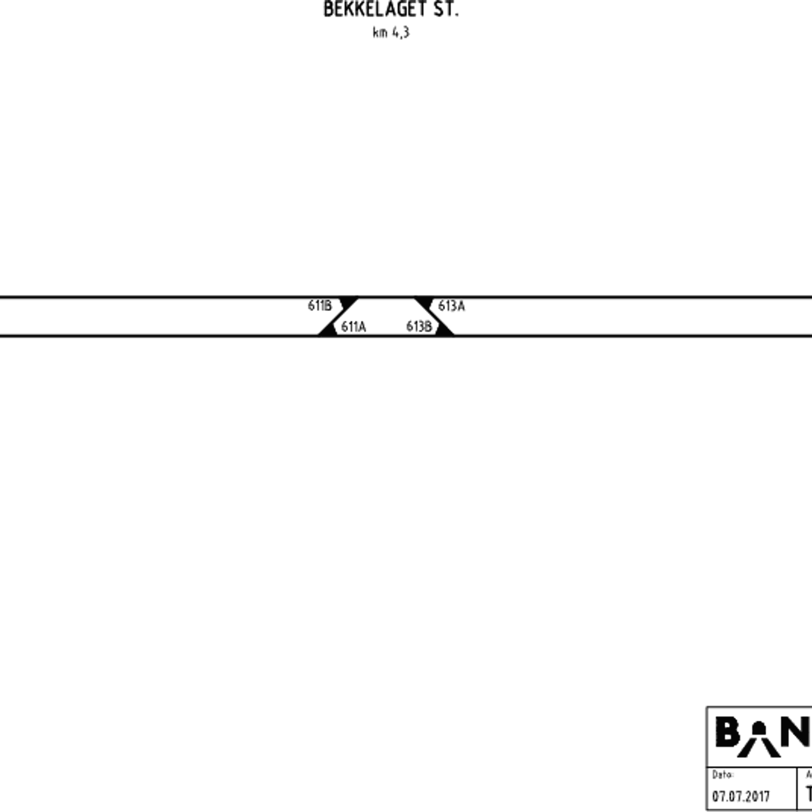 Track plan Bekkelaget station
