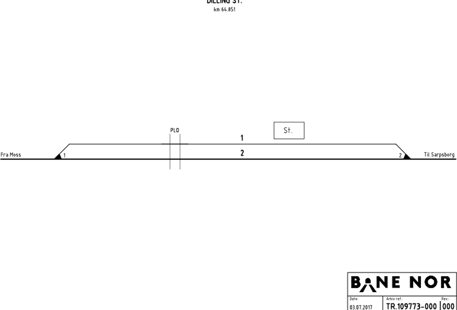 Track Plan Dilling station