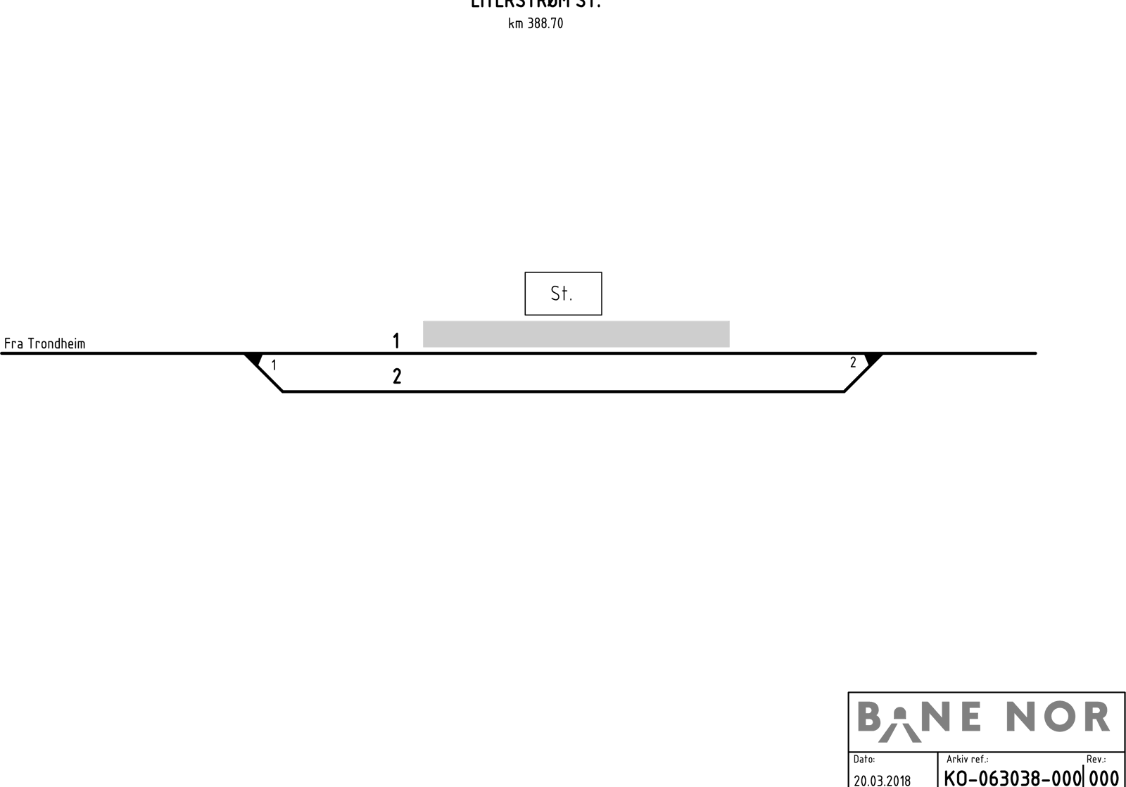 Track plan Eiterstraum station