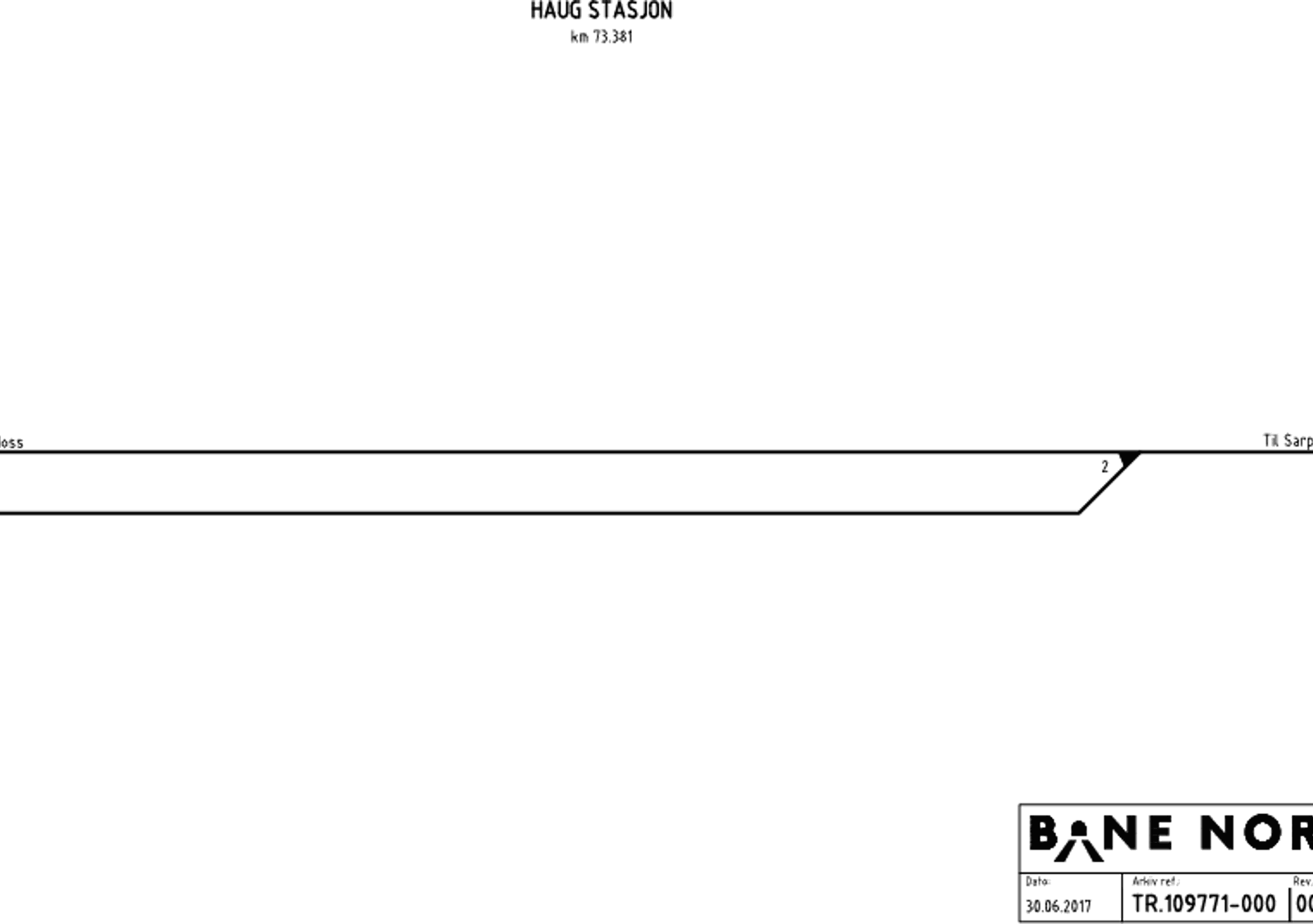 Track plan Haug station