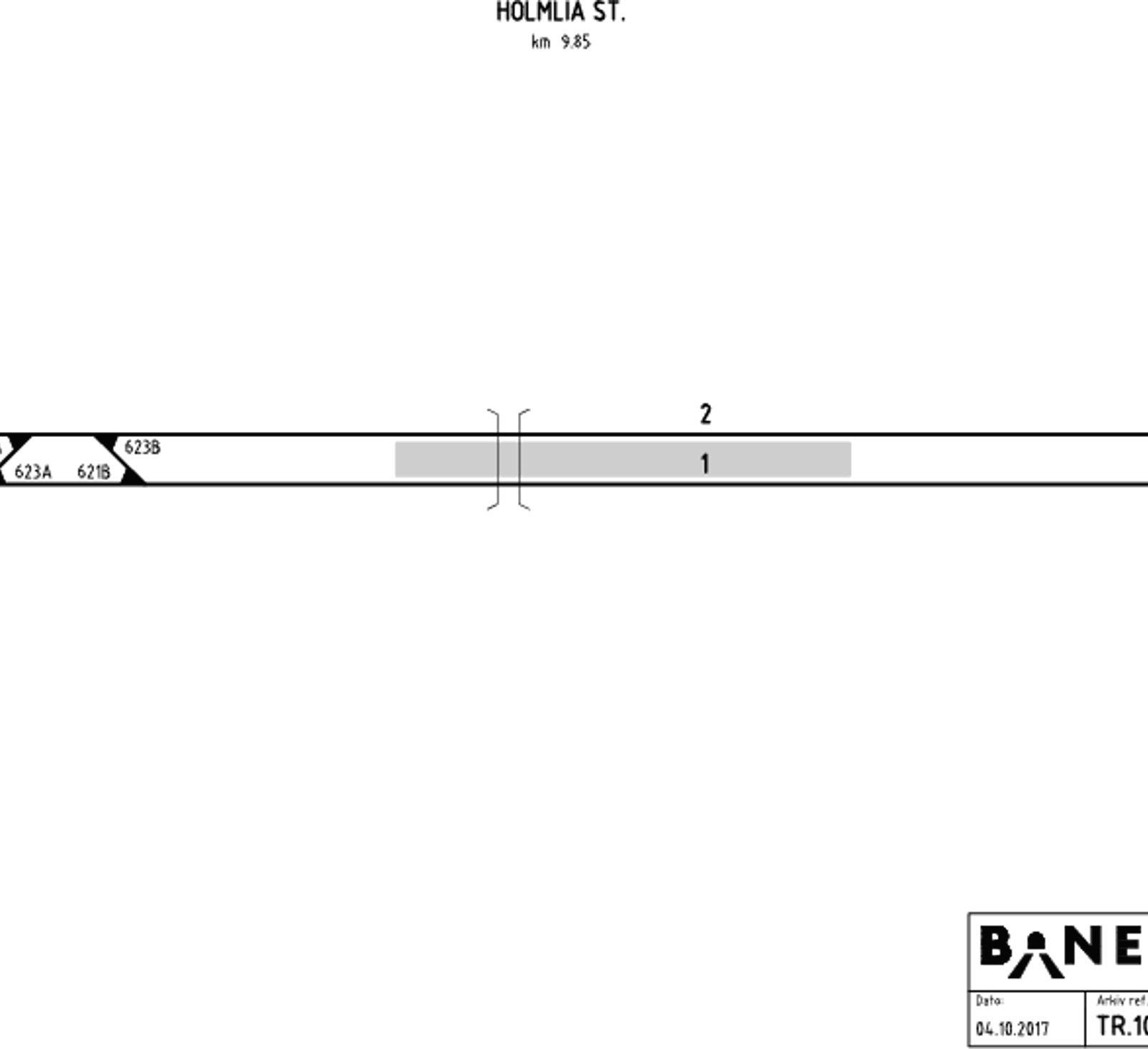 Track plan Holmlia station