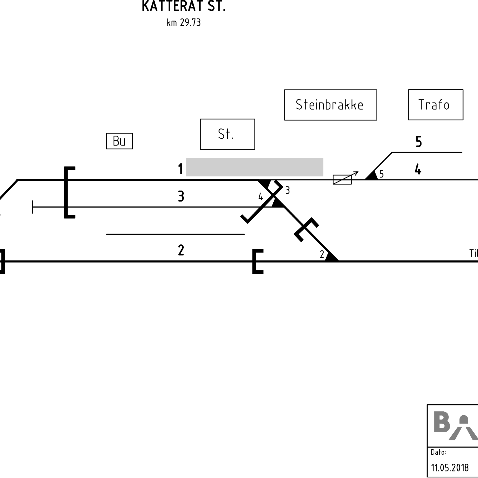 Track plan Katterat station