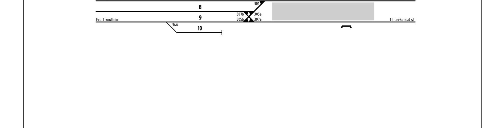 Track plan Marienborg station
