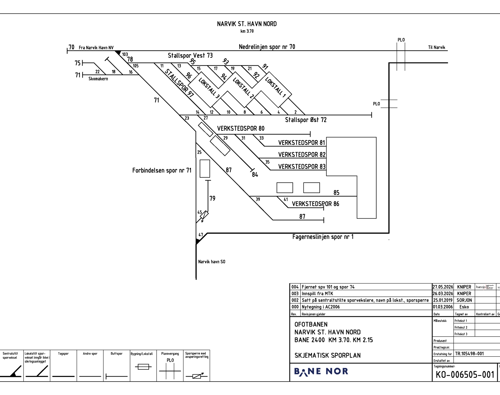 Track plan Fagernes workshop