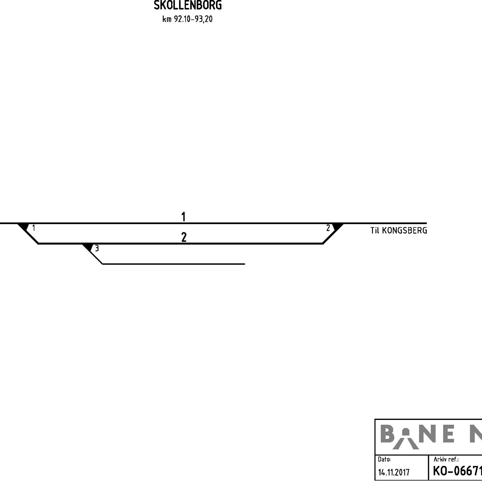 Track plan Skollenborg station