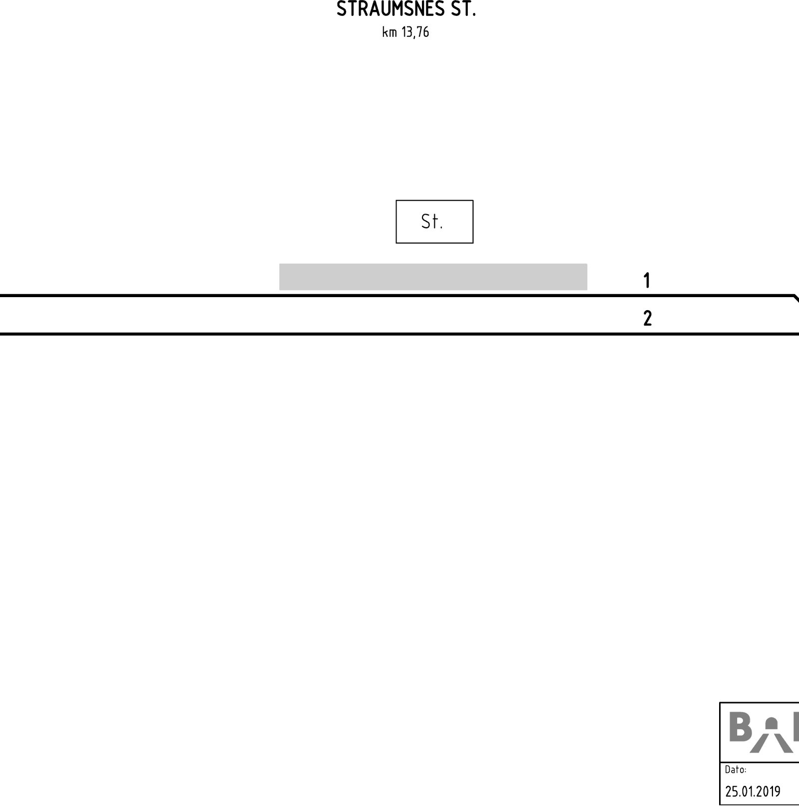 Track plan Straumsnes station