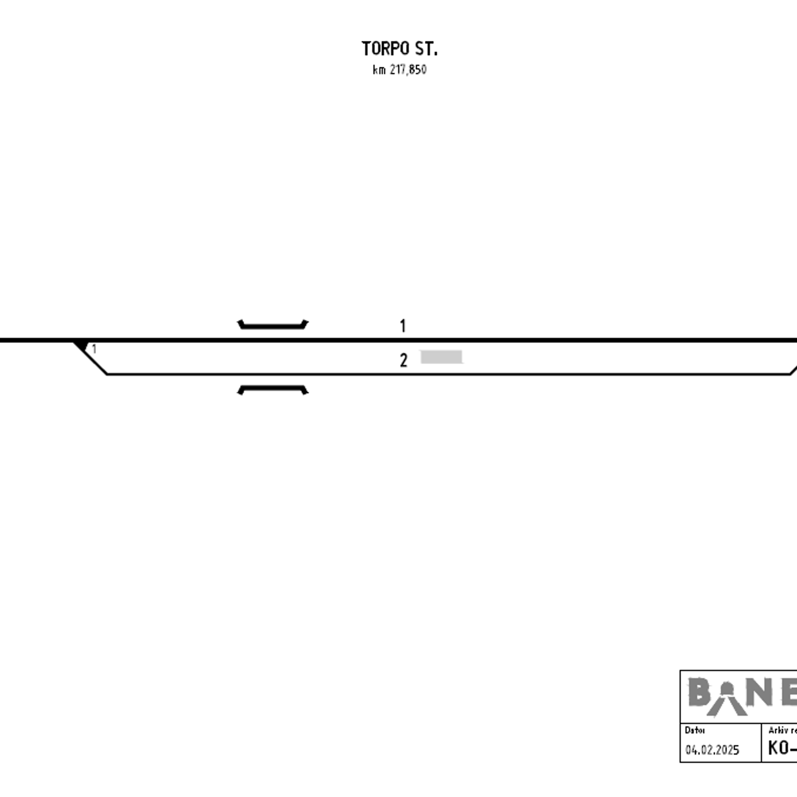 Track plan Torpo station