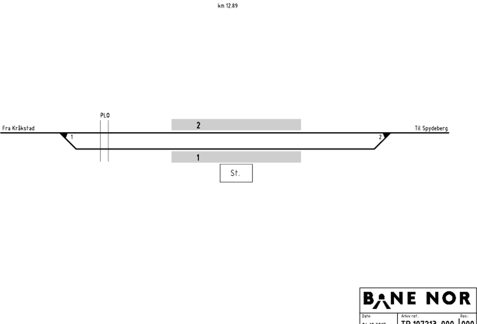 Track plan Tomter station