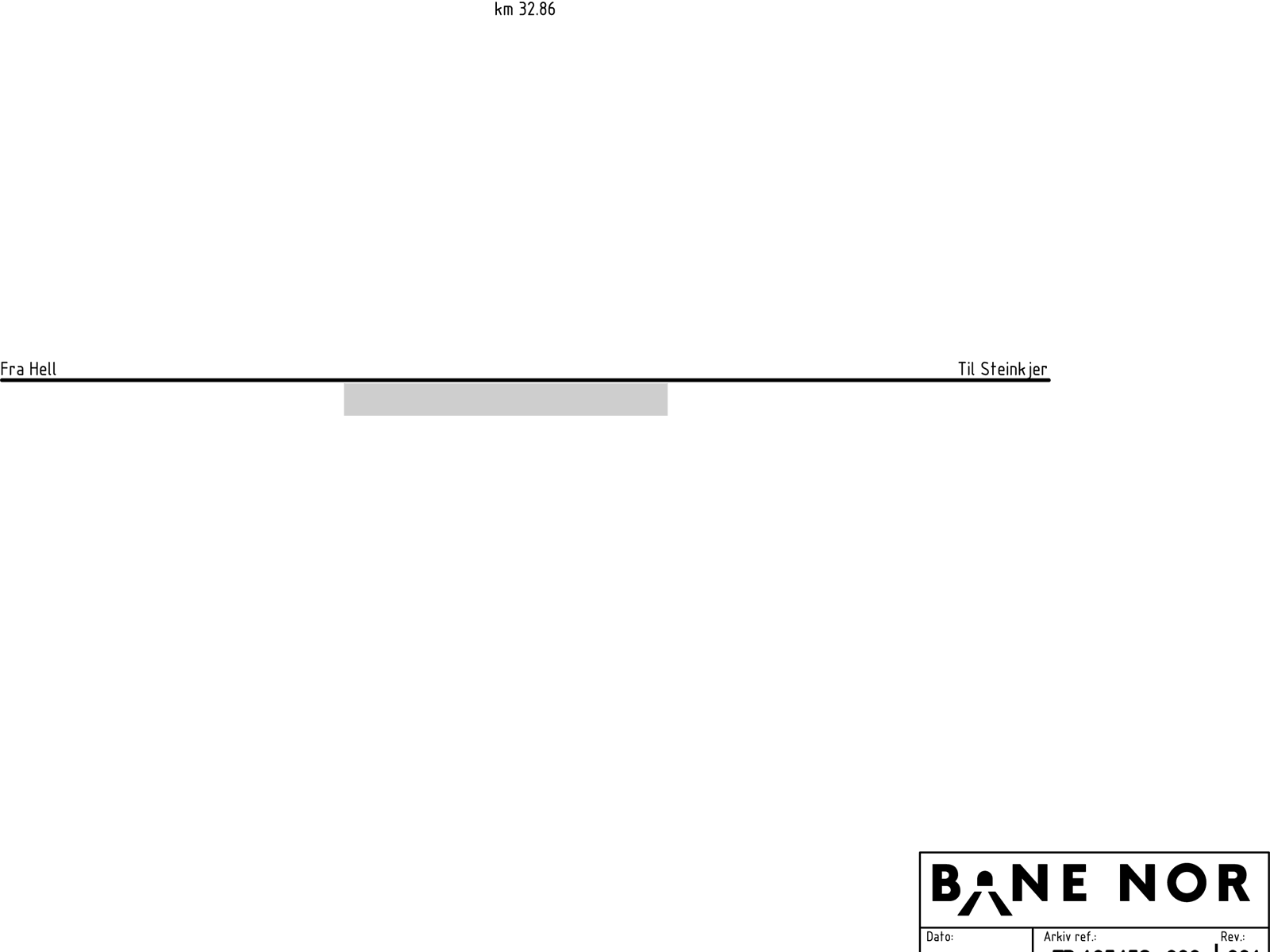 Track plan Trondheim lufthavn Værnes station