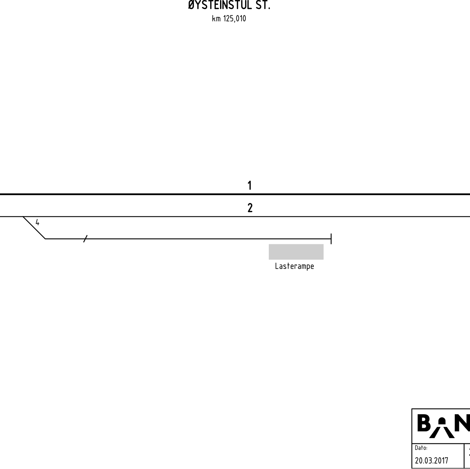 Track plan Øysteinstul station